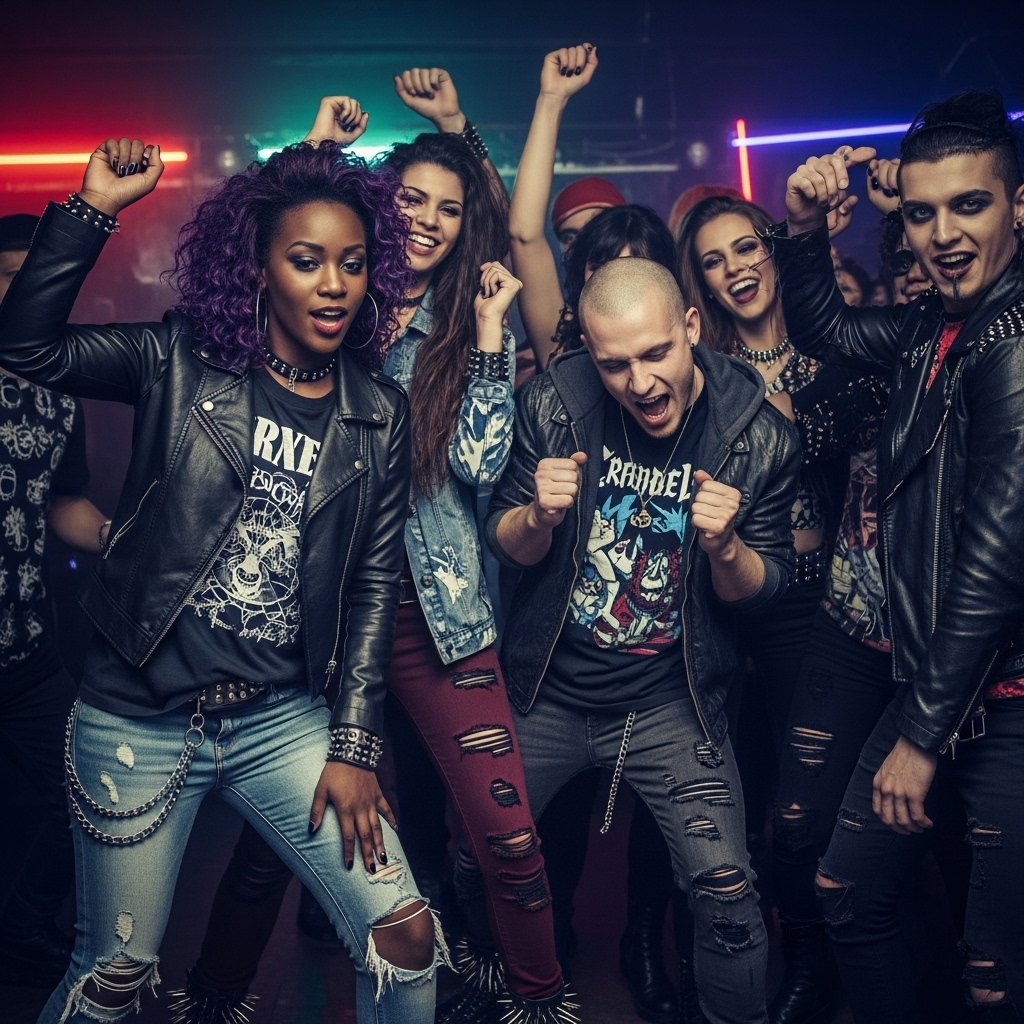 Stylowe Outfity na Rockowy Wieczór w Klubie